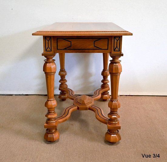 Table en Noyer massif, goût Louis XIV – Fin XIXe