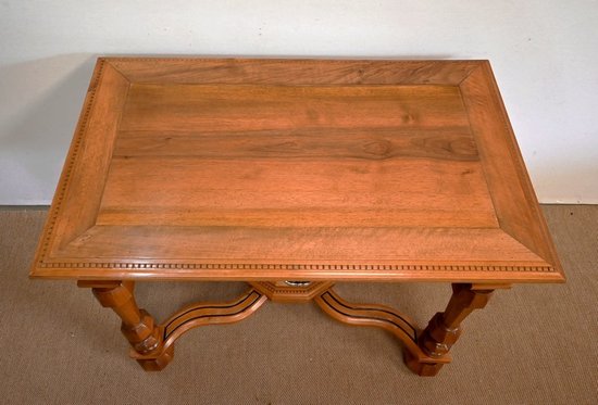 Table en Noyer massif, goût Louis XIV – Fin XIXe