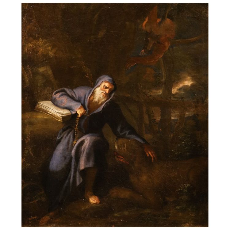Les tentations de saint Antoine, Pier Francesco Mola (1612 – Rome, 1666) atelier