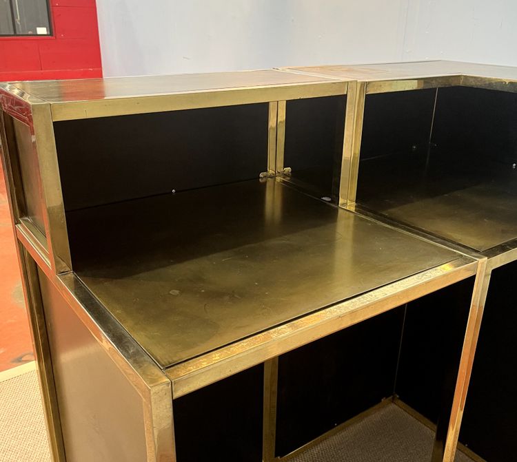 Bancone bar Maison JANSEN composto da due moduli Francia 1970