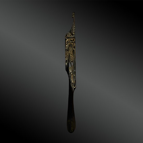 LIME SPATULA - Aire Massim, South East of Papua New Guinea - 19th century