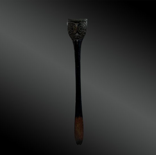 SPATULE à CHAUX - Aire Massim, Sud-Est de la Papouasie-Nouvelle Guinée - XIXème siècle 