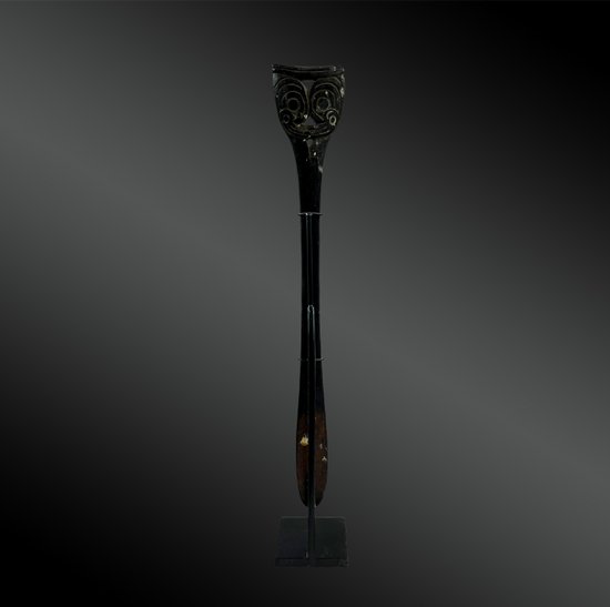 SPATULE à CHAUX - Aire Massim, Sud-Est de la Papouasie-Nouvelle Guinée - XIXème siècle 