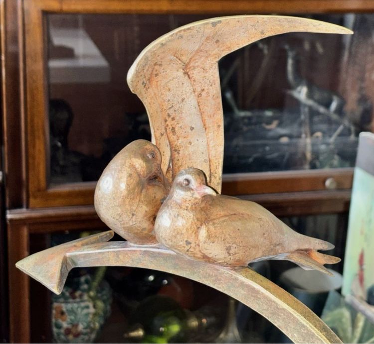 André-Vincent BECQUEREL (1893-1981) Sculpture en bronze sur marbre. Signée