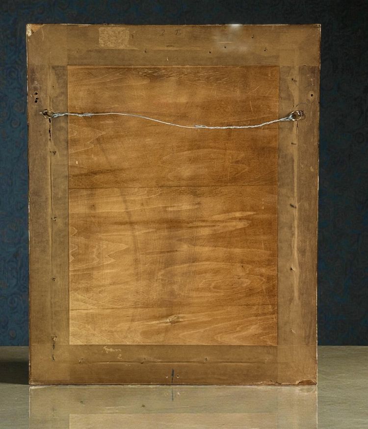 DISEGNO AD ACQUERELLO SOTTO VETRO FIRMATO DA PAUL GAVARNI 1804/1866 CAPITANO FRACASSE