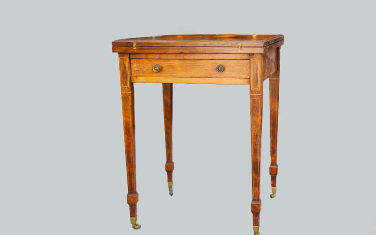 Table à jeux  Palissandre Charles X