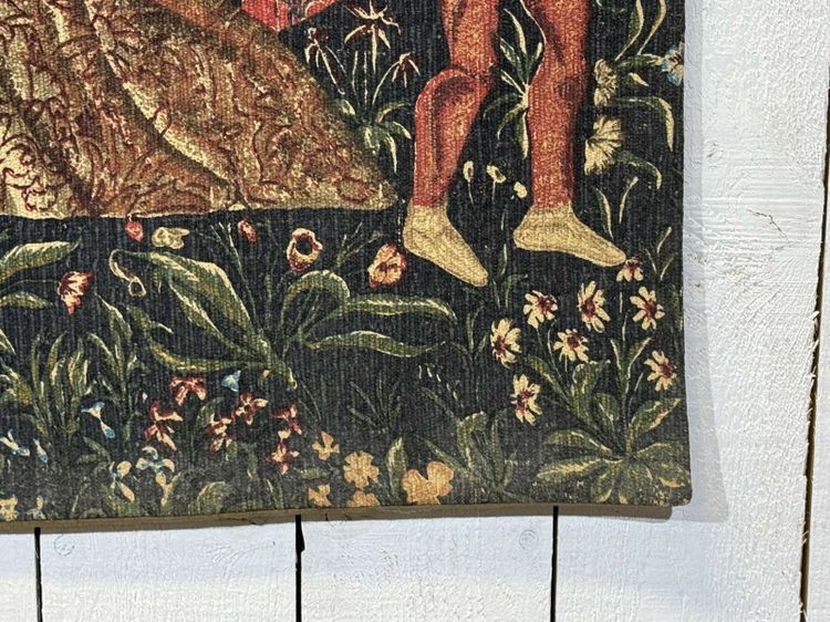 1970s wall tapestry - The Grape Harvest - JP Panneaux Gobelins
