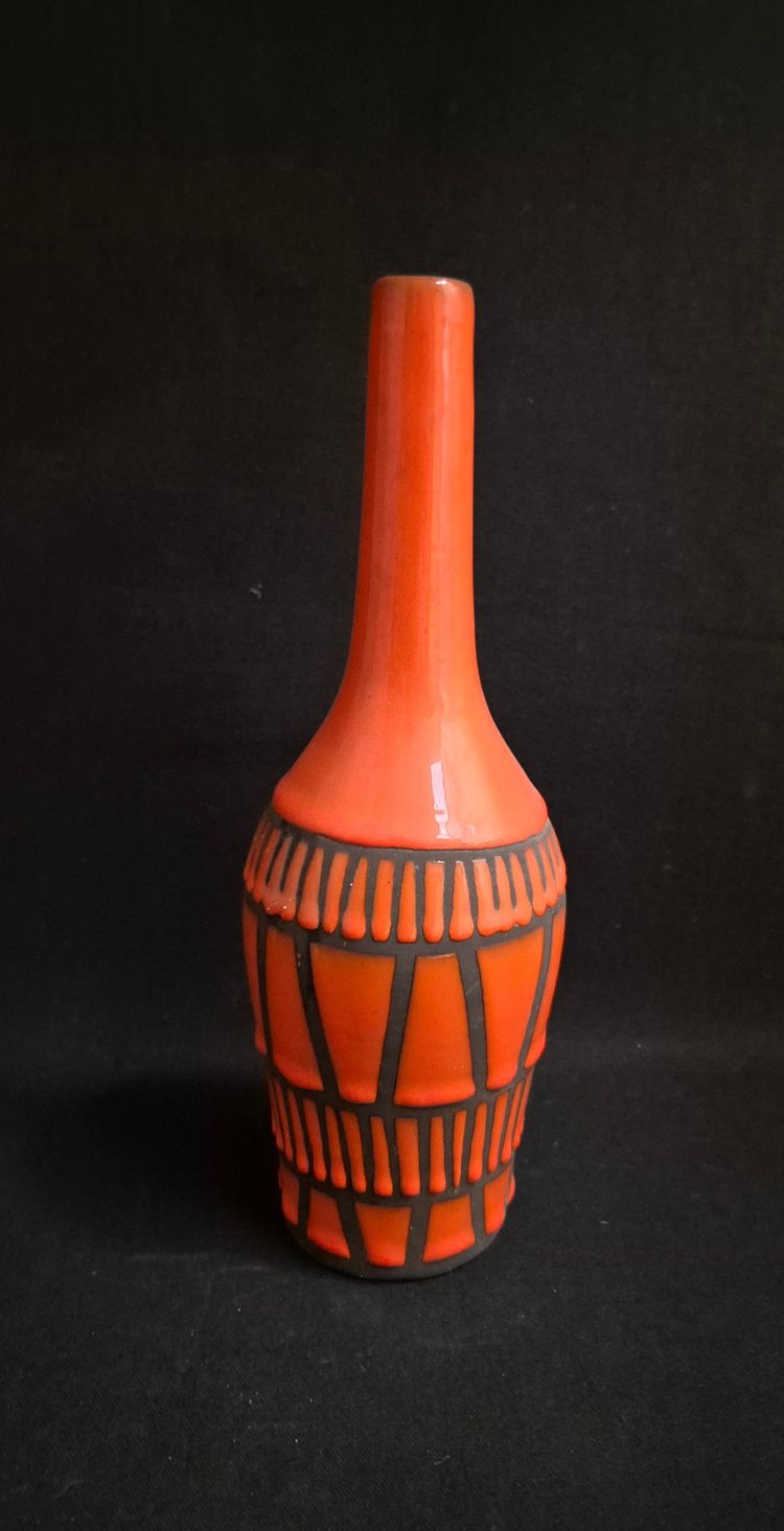 BOUTEILLE COGNAC PAR ROGER CAPRON, VALLAURIS, 60'S
