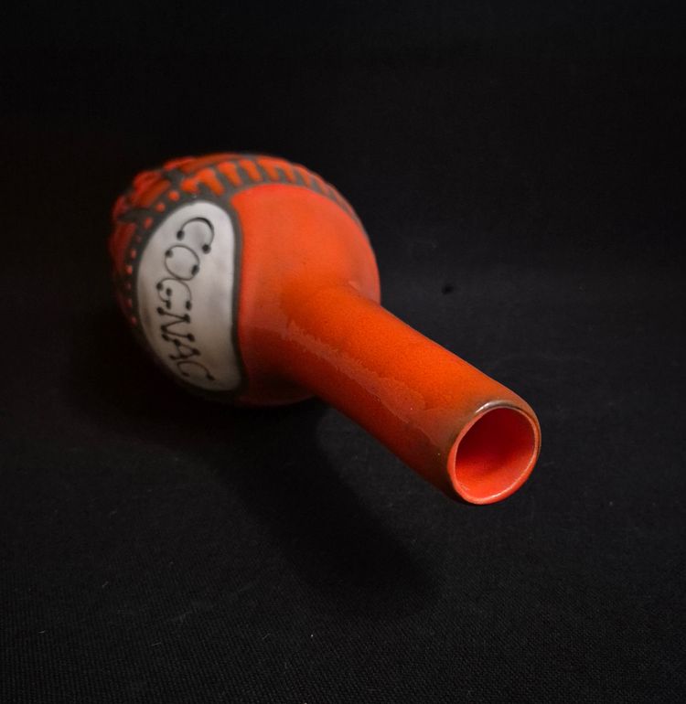 BOUTEILLE COGNAC PAR ROGER CAPRON, VALLAURIS, 60'S