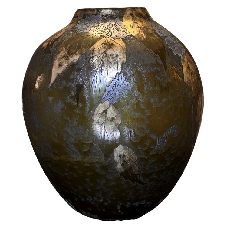 Vaso Art Déco di Legras, 1920