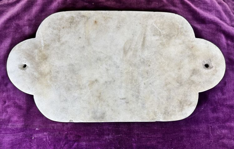Ex-voto sur marbre blanc - 1884