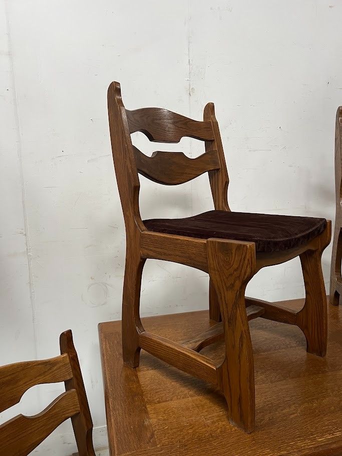Esszimmermöbel Tisch und Stühle XX Jahrhundert
