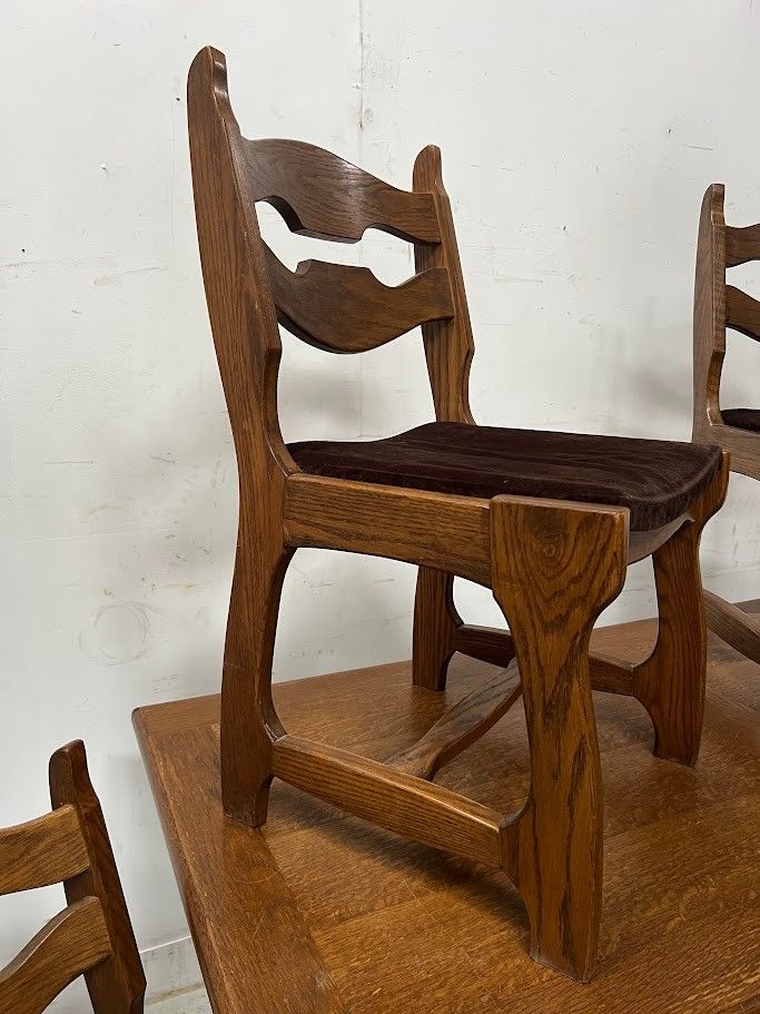 Esszimmermöbel Tisch und Stühle XX Jahrhundert