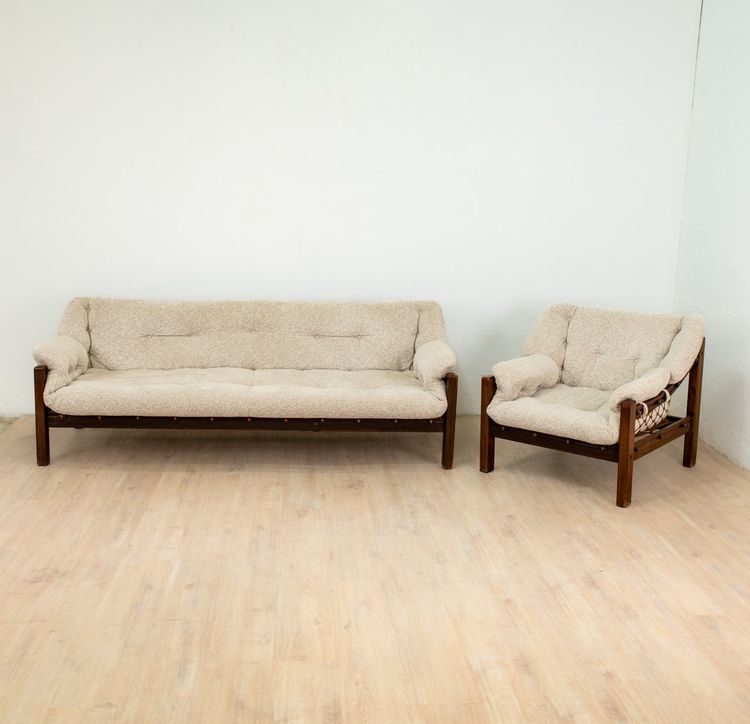 Living room furniture Série Amazonas Vintage by Jean Gillon, 1972, Set of 4