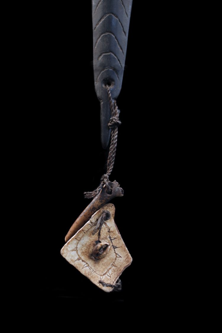 Rhombe, traditionelles Instrument, Stammeskunst, Ozeanische Kunst, Ozeanien, Pazifische Kunst, 29 cm