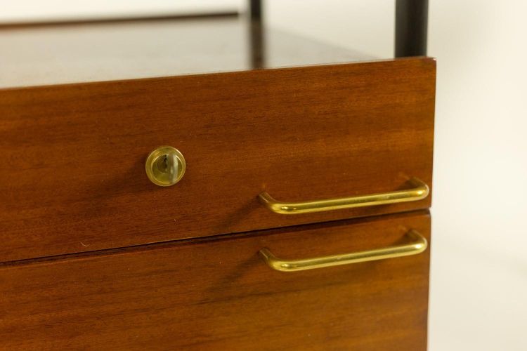 Georges Frydman. Bureau asymétrique à caisson. Années 1950-60. LS67331819