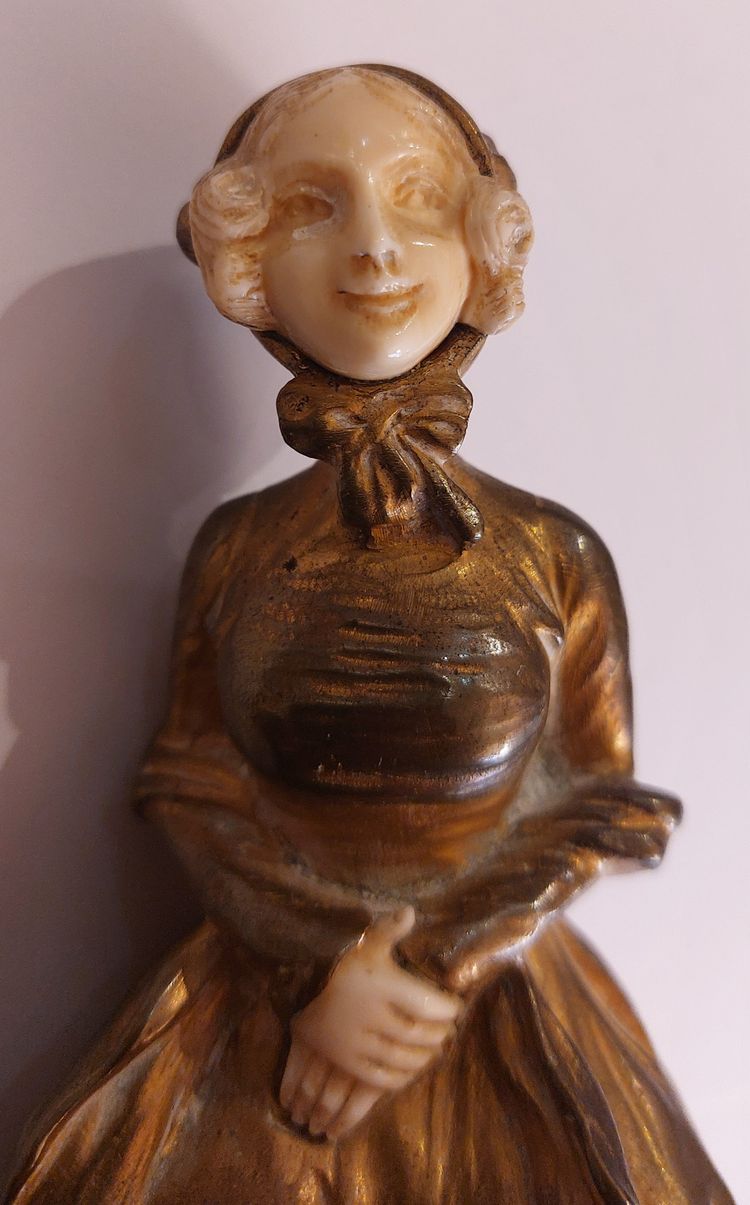 Georges Van der Stratten - (1856 - 1941) - "Mimi" - Bronze