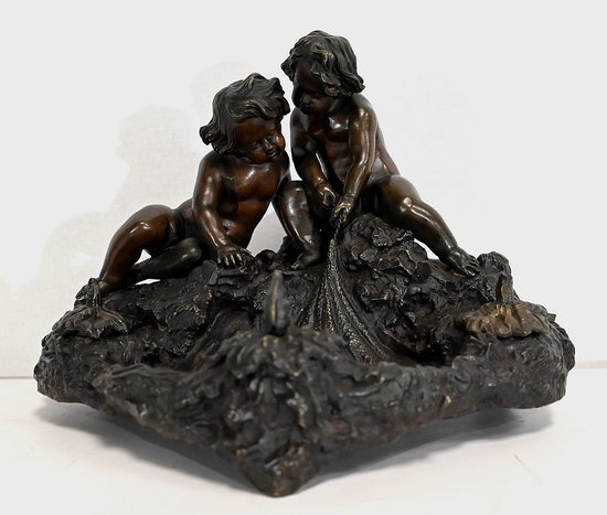 Important Bronze Inkwell - Late 19th Century