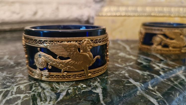 Pair of Empire-style salt cellars