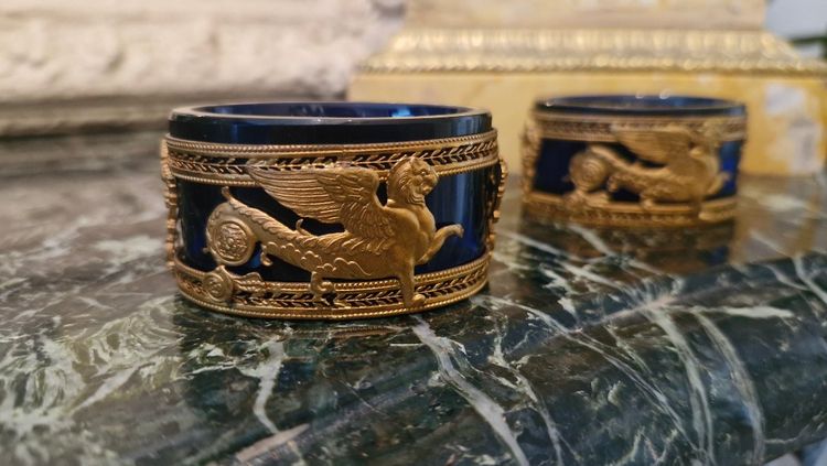 Pair of Empire-style salt cellars