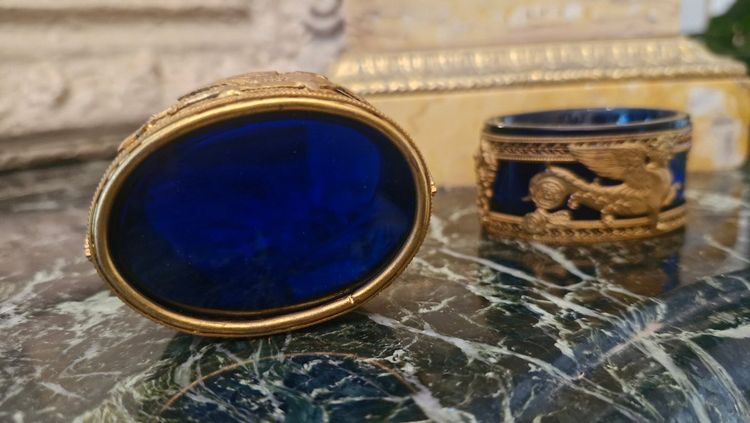 Pair of Empire-style salt cellars