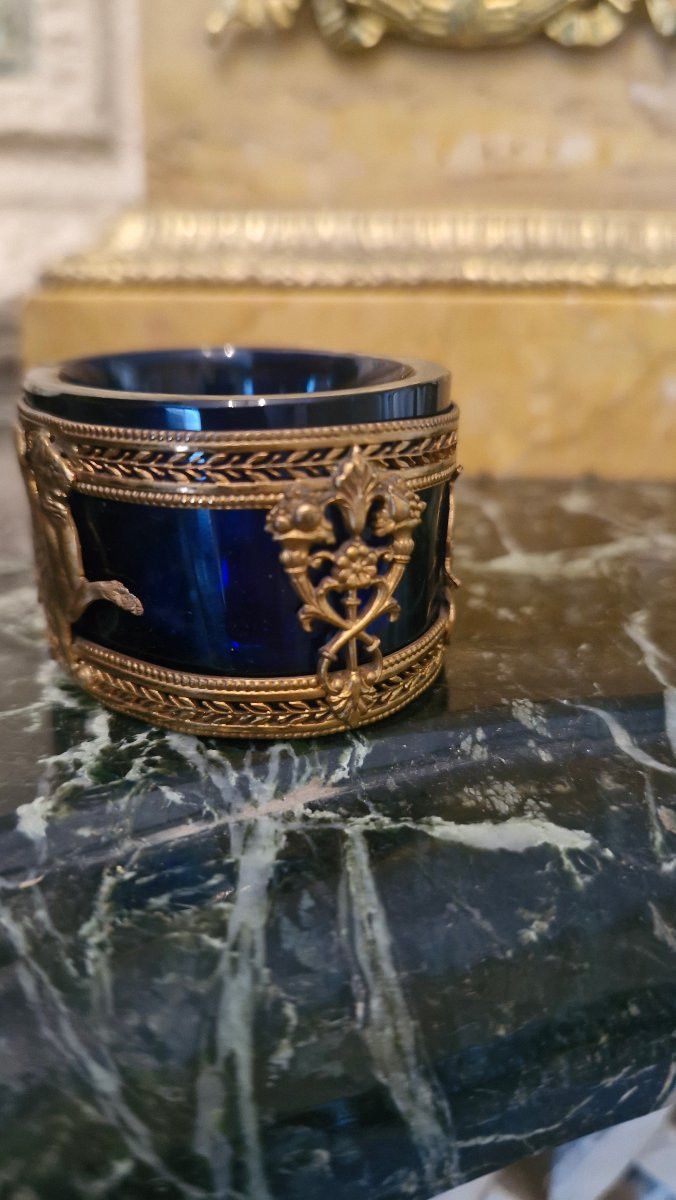 Pair of Empire-style salt cellars