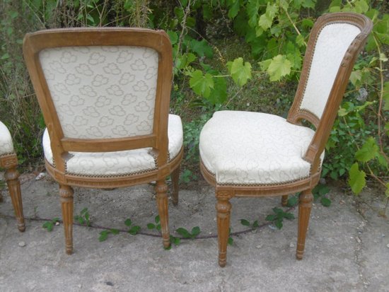 Set di 4 sedie in stile Luigi XVI