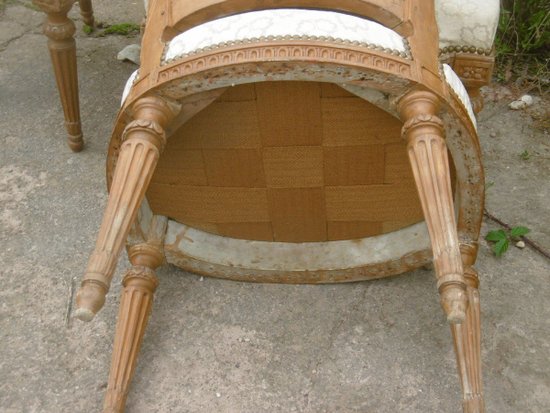 Set di 4 sedie in stile Luigi XVI