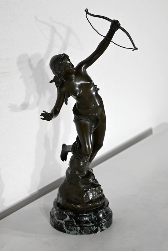 Bronze « Diane Chasseresse », signé J. Garnier – 2ème moitié du XIXe