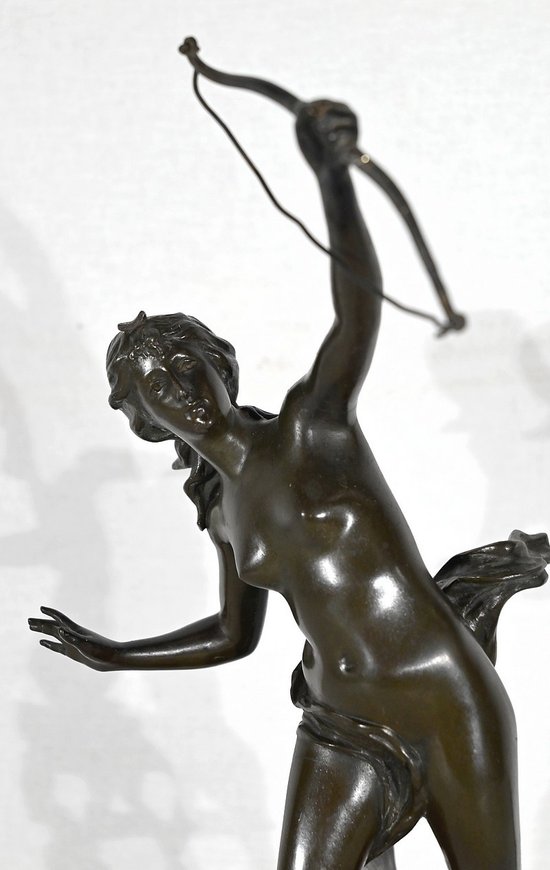Bronze « Diane Chasseresse », signé J. Garnier – 2ème moitié du XIXe