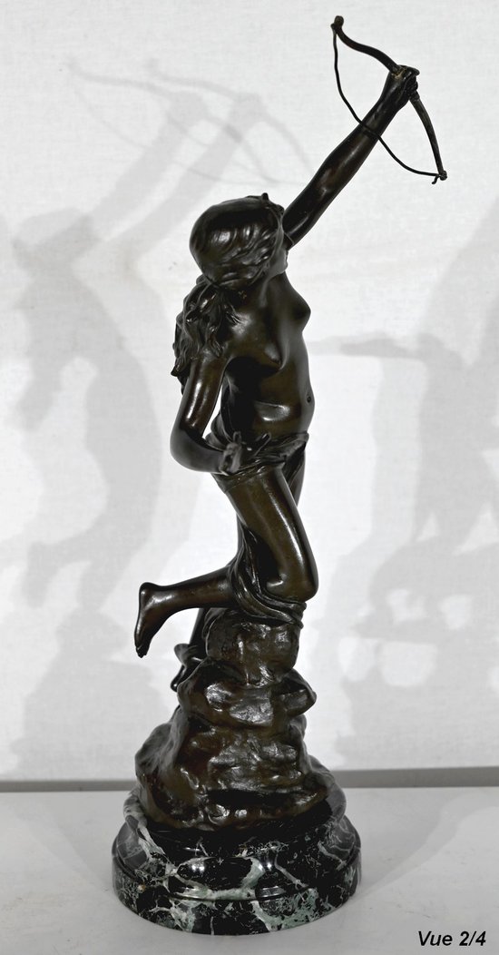 Bronze « Diane Chasseresse », signé J. Garnier – 2ème moitié du XIXe
