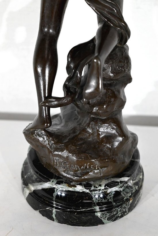 Bronze « Diane Chasseresse », signé J. Garnier – 2ème moitié du XIXe