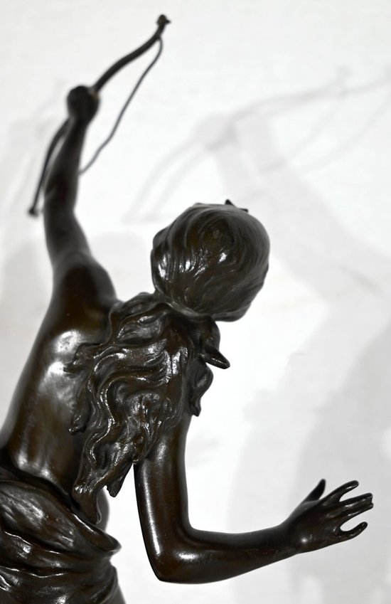 Bronze « Diane Chasseresse », signé J. Garnier – 2ème moitié du XIXe