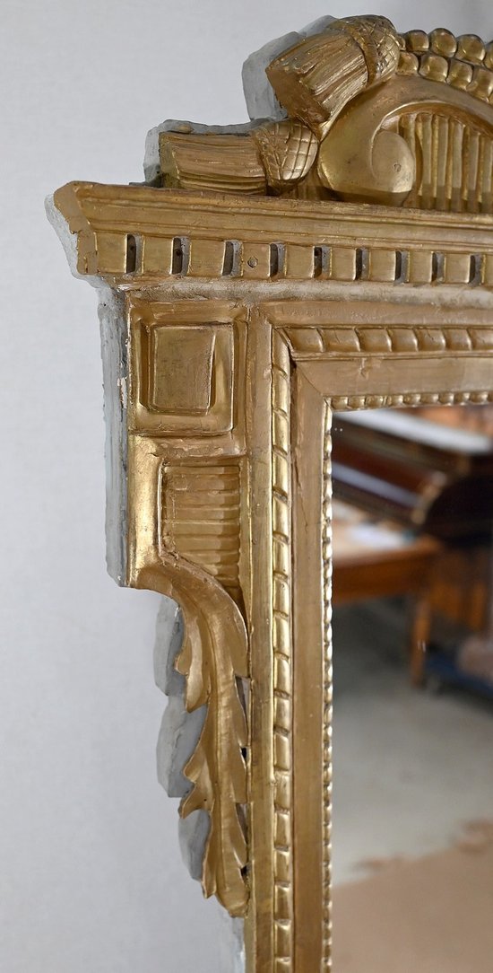 Specchio in legno dorato, stile Luigi XVI - Fine XIX secolo