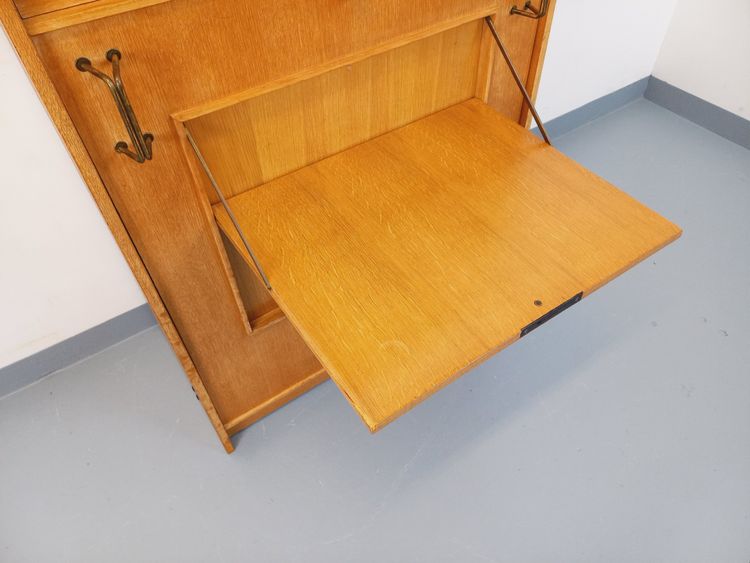 Vintage bookcase with oak side table from the 60s