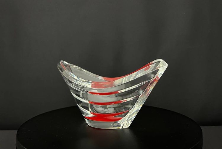 Baccarat Wave vase in solid crystal - Original case