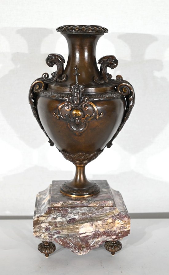 Marble and Bronze Fireplace Trim - Late 19th Century