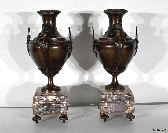 Marble and Bronze Fireplace Trim - Late 19th Century