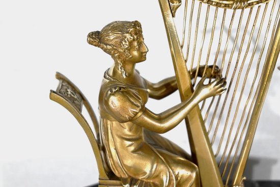 “La Harpiste” Fireplace Trim – 19th Century