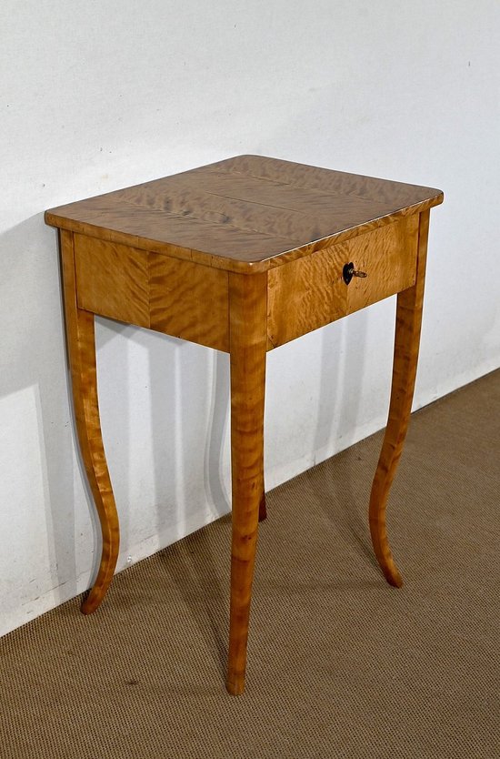 Petite Travailleuse en Bois Clair de Ceylan, style Louis XV – Milieu XIXe