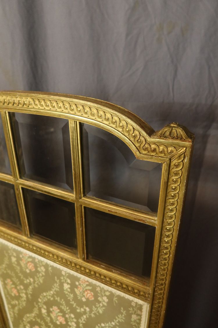 Paravento Napoleone III in legno dorato