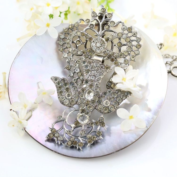 Collier ancien Saint Esprit argent