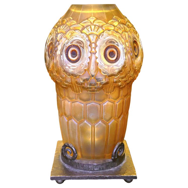 Parfum Brule Robj mit Eulendekor 1930