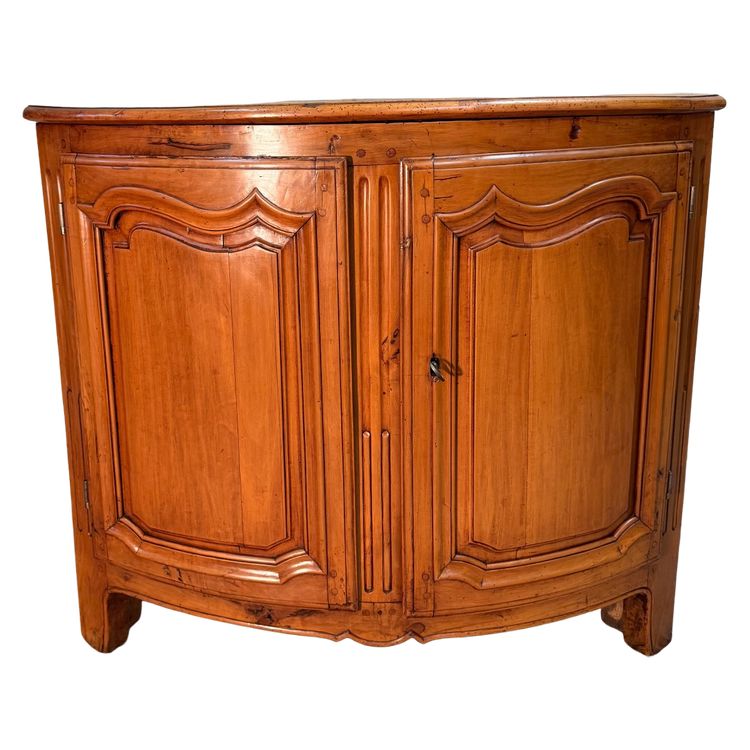 Encoignure galbée d époque Louis XV 18 eme siècle