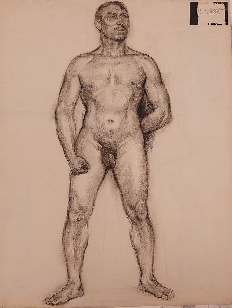 René Cottet  - (1902 - 1992) - 8 dessins académiques - 