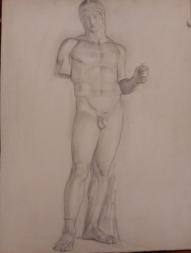 René Cottet  - (1902 - 1992) - 8 dessins académiques - 