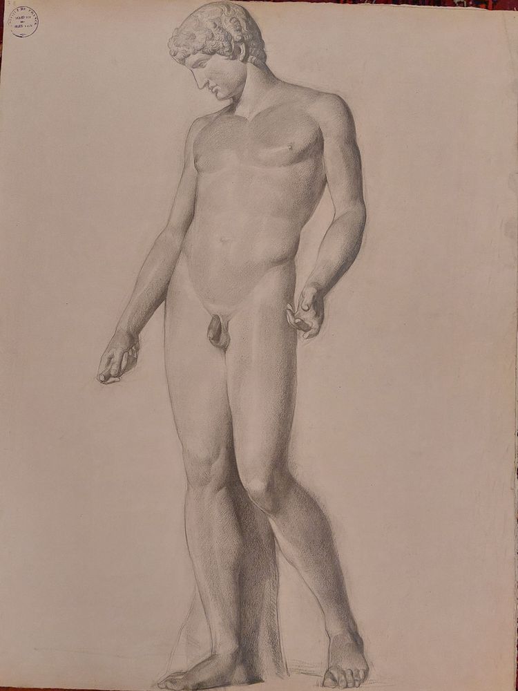 René Cottet  - (1902 - 1992) - 8 dessins académiques - 