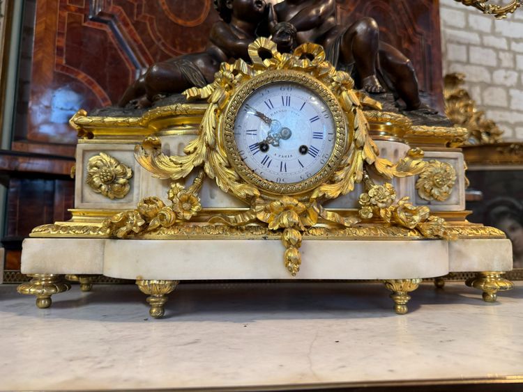 SCHORNSTEINGARNITUR NAPOLEON III RAINGO FRERES