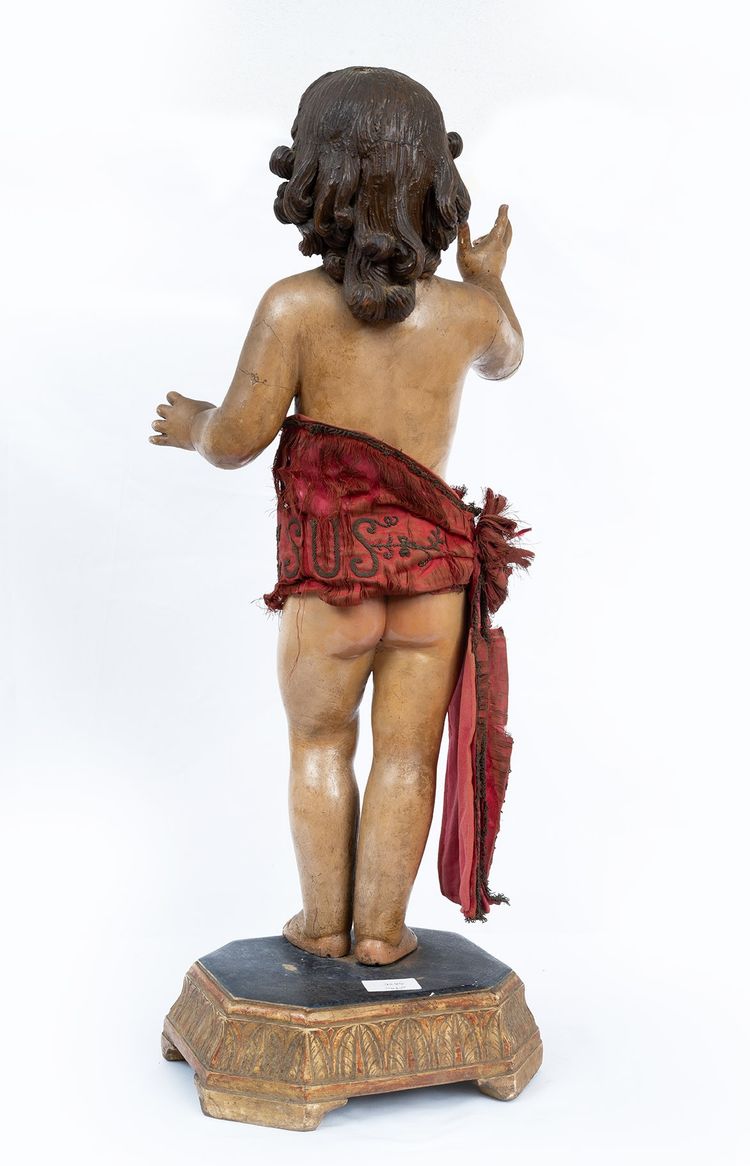 Sculpture napolitaine ancienne du XVIIIe siècle.