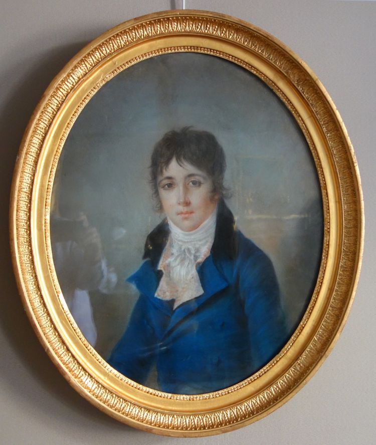 Ecole Française du début 19e siècle, portrait pastel d'un jeune aristocrate sous l'Empire
